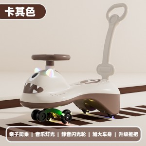 Children&#039;s scooter 1 to 3 year old boys and girls slide and swing, adults can sit and prevent rollover, toys, girls, and girls shake the car