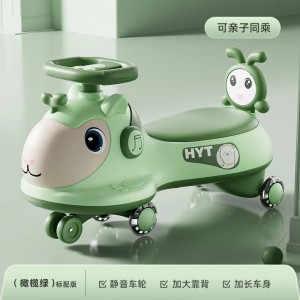 儿童扭扭车防侧翻万向轮静音闪光轮滑行大人可坐男女孩溜溜车