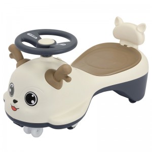 Children&#039;s scooter anti-rollover swing car for 1 to 3 year old boys and girls, silent flash wheel, cartoon creative twist car