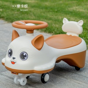 Children&#039;s scooter anti-rollover swing car for 1 to 3 year old boys and girls, silent flash wheel, cartoon creative twist car