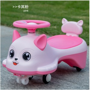 Children&#039;s scooter anti-rollover swing car for 1 to 3 year old boys and girls, silent flash wheel, cartoon creative twist car