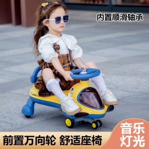 儿童扭扭车静音万向轮溜溜车仿真飞机1-5岁男宝女宝滑行车防侧翻