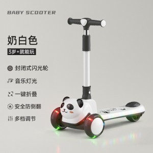 卡通滑板车儿童1-3-6岁2男童踏板宝宝可坐可骑滑女孩公主款溜溜车