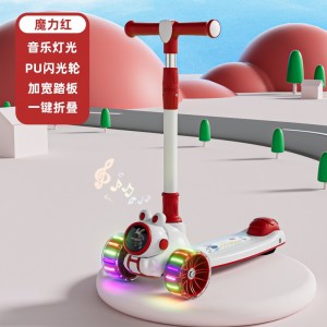 Children&#039;s scooter with seat, 3-in-1, 2-6 year old, can ride, skate, musical, scooter, scooter, yo-yo