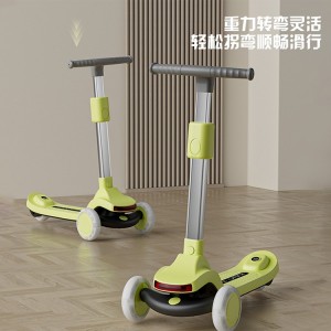 儿童滑板车溜溜车3-14岁男女宝宝可骑可滑闪光轮玩具车