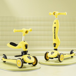 小童滑板车宝宝可坐可推可滑行婴幼儿多种功能滑行车0-3-6岁遛娃车