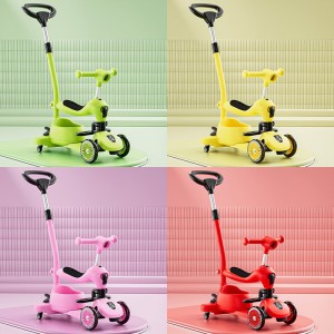 小童滑板车宝宝可坐可推可滑行婴幼儿多种功能滑行车0-3-6岁遛娃车