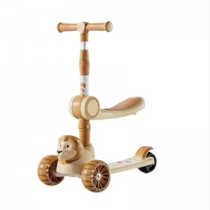 高品质户外儿童玩具3轮带灯儿童滑板车多种功能婴儿滑板车