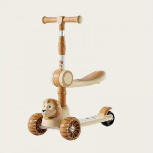 高品质户外儿童玩具3轮带灯儿童滑板车多种功能婴儿滑板车