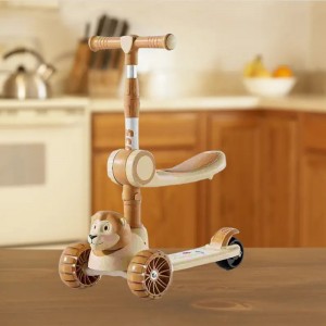 高品质户外儿童玩具3轮带灯儿童滑板车多种功能婴儿滑板车