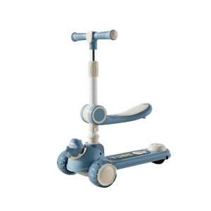 Children&#039;s scooter, 2-14 years old, can ride, can skate, male and female, 2 baby yo-yo, single-foot, 3-in-1 scooter for kids