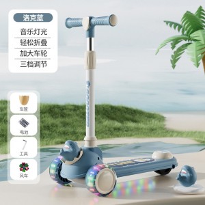 Children&#039;s scooter, 2-14 years old, can ride, can skate, male and female, 2 baby yo-yo, single-foot, 3-in-1 scooter for kids