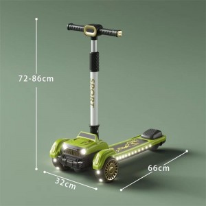 多种功能折叠儿童3轮儿童脚踏滑板车可折叠婴儿脚踏滑板车