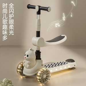 儿童新款滑板车1-7岁多种功能溜娃车宝宝六合一可坐可滑溜溜玩具车