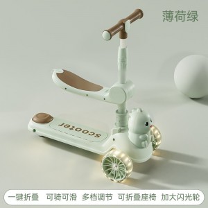 儿童新款滑板车1-7岁多种功能溜娃车宝宝六合一可坐可滑溜溜玩具车