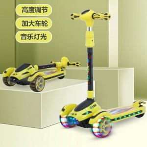 Children&#039;s scooters, 2-6-8-12 years old, yo-yo, boys can ride on scooters, girls, flash music
