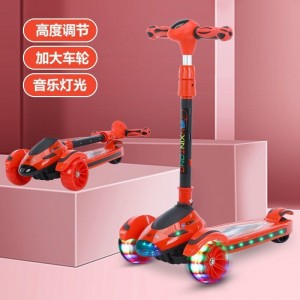 Children&#039;s scooters, 2-6-8-12 years old, yo-yo, boys can ride on scooters, girls, flash music