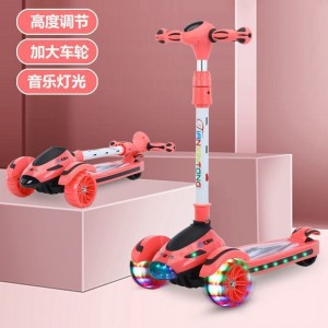 Children&#039;s scooters, 2-6-8-12 years old, yo-yo, boys can ride on scooters, girls, flash music