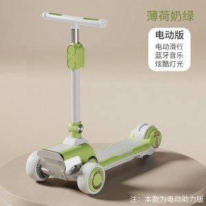 Children&#039;s scooters, medium and large children&#039;s, rechargeable electric scooters, foldable, wider and larger, multi-functional scooters