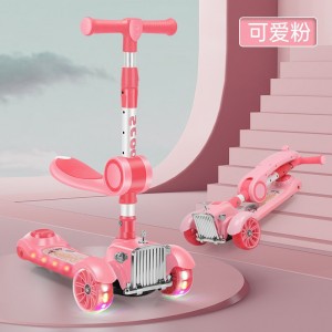 儿童滑板车1-3一6一12岁新款小孩踏板折叠款男孩女宝宝滑滑溜溜车