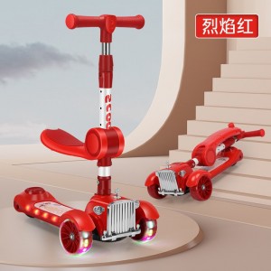 儿童滑板车1-3一6一12岁新款小孩踏板折叠款男孩女宝宝滑滑溜溜车