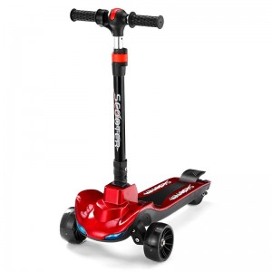 儿童电动滑板车折叠充电代步车站骑亲子同款带蓝牙音乐