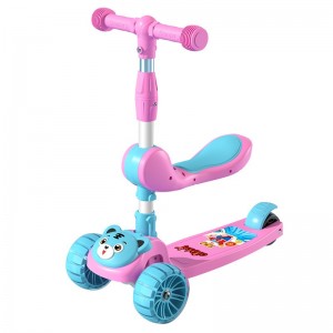 儿童滑板车3-6-8-12岁可坐三合一折叠溜溜车女孩男宝宝踏板滑行车