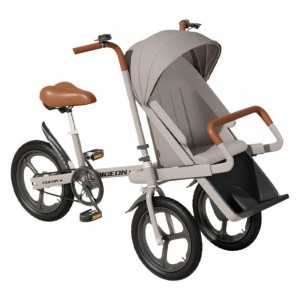 儿童三轮车亲子脚踏自行车户外骑行代步接送宝宝遛娃带娃神器前座