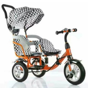 新款儿童三轮车脚踏车小孩单车厂家直供儿童双人三轮车