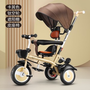 儿童三轮脚踏车1-3-5轻便宝宝自行车小孩子2-6岁大号手推车