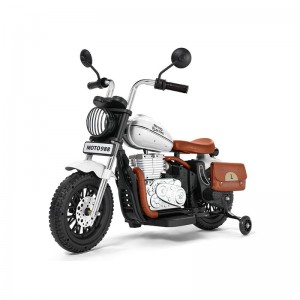 儿童电动车摩托车宝宝两轮越野车男女小孩复古哈雷玩具车可坐大人