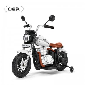 儿童电动车摩托车宝宝两轮越野车男女小孩复古哈雷玩具车可坐大人