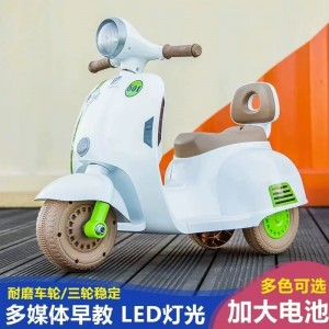 儿童电动摩托车玩具三轮车男孩女孩宝宝带音乐遥控充电小孩可坐人