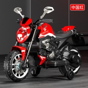 新款儿童电动摩托车三轮车小孩玩具车可坐人宝宝充电童车