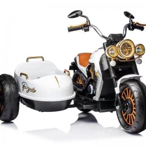 儿童电动车摩托车三轮车男女宝宝玩具小孩大号双人可坐大人带侧挂