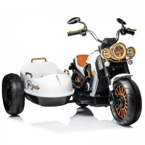 儿童电动车摩托车三轮车男女宝宝玩具小孩大号双人可坐大人带侧挂