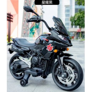 儿童电动摩托车可坐人女宝宝男孩小孩两轮车充电遥控玩具电瓶童车
