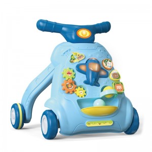 New walker multi-function music light stroller anti-rollover with weight gain water tank adjustable speed walker