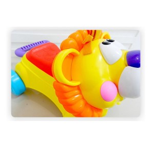 宝宝多种功能狮子学步车 宝宝音乐滑行车 防滑减速手推车