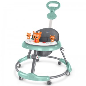 婴儿童学步车7档调节防侧翻防O型腿6-18个月宝宝助步车推车