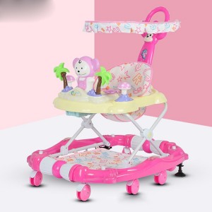 新款婴儿童学步车防o型腿防侧翻多种功能婴幼儿助步车可坐可变摇马
