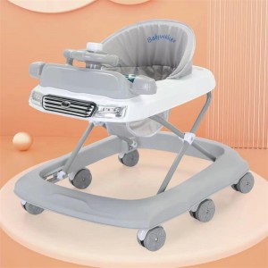 婴儿学步车防o型腿多种功能防侧翻一岁宝宝可坐助步车方盘学步车