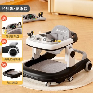 婴儿学步车防O型腿多种功能防侧翻男女宝宝助步学走路车早教玩具车