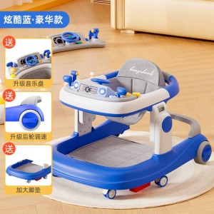 婴儿学步车防O型腿多种功能防侧翻男女宝宝助步学走路车早教玩具车