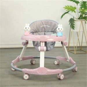 婴幼儿折叠学步车防侧翻宝宝助步车6-18个月不0型腿学走 路车静音