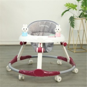 婴幼儿折叠学步车防侧翻宝宝助步车6-18个月不0型腿学走 路车静音