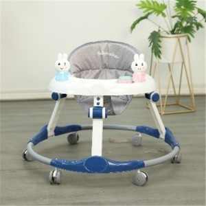 婴幼儿折叠学步车防侧翻宝宝助步车6-18个月不0型腿学走 路车静音