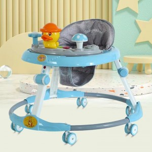 婴儿学步车防O型腿多种功能防侧翻男女孩宝宝可坐推学行助步