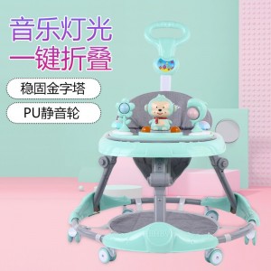 学步车防O型腿婴儿多种功能手推车宝宝可坐可推防侧翻学行车起步车