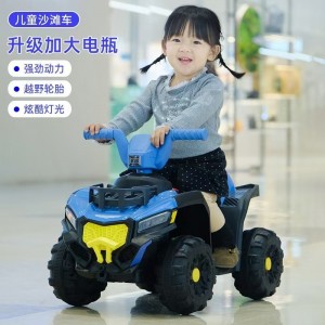 新款儿童电动沙滩车 儿童电动汽车宝宝电瓶车1-4岁早教单驱电动车